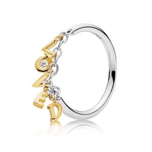 New Pandora Loved Script ring size 6